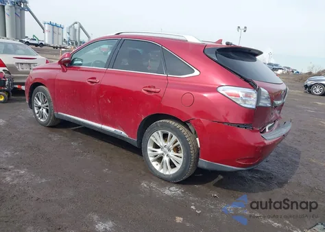 2012 Lexus Rx 450H из США, поврежденный, VIN JTJBC1BA5C2433105